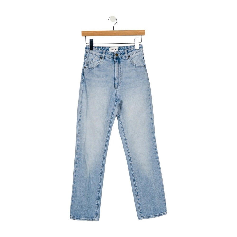 Rolla’s High Rise Straight Leg Light Wash Jeans Size 26
